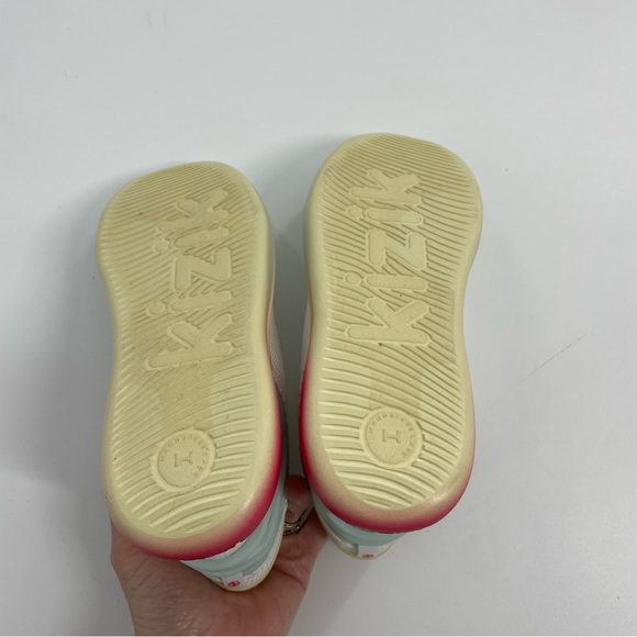 NWOT Kizik Youth Girls Athens Sunrise White Blue Athletic Shoe Sneaker Size 3 - Picture 10 of 10